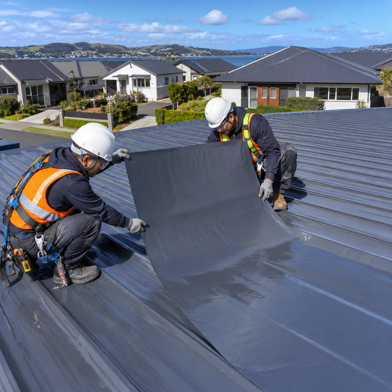 ORI self-adhesive roof waterproofing membrane installation
