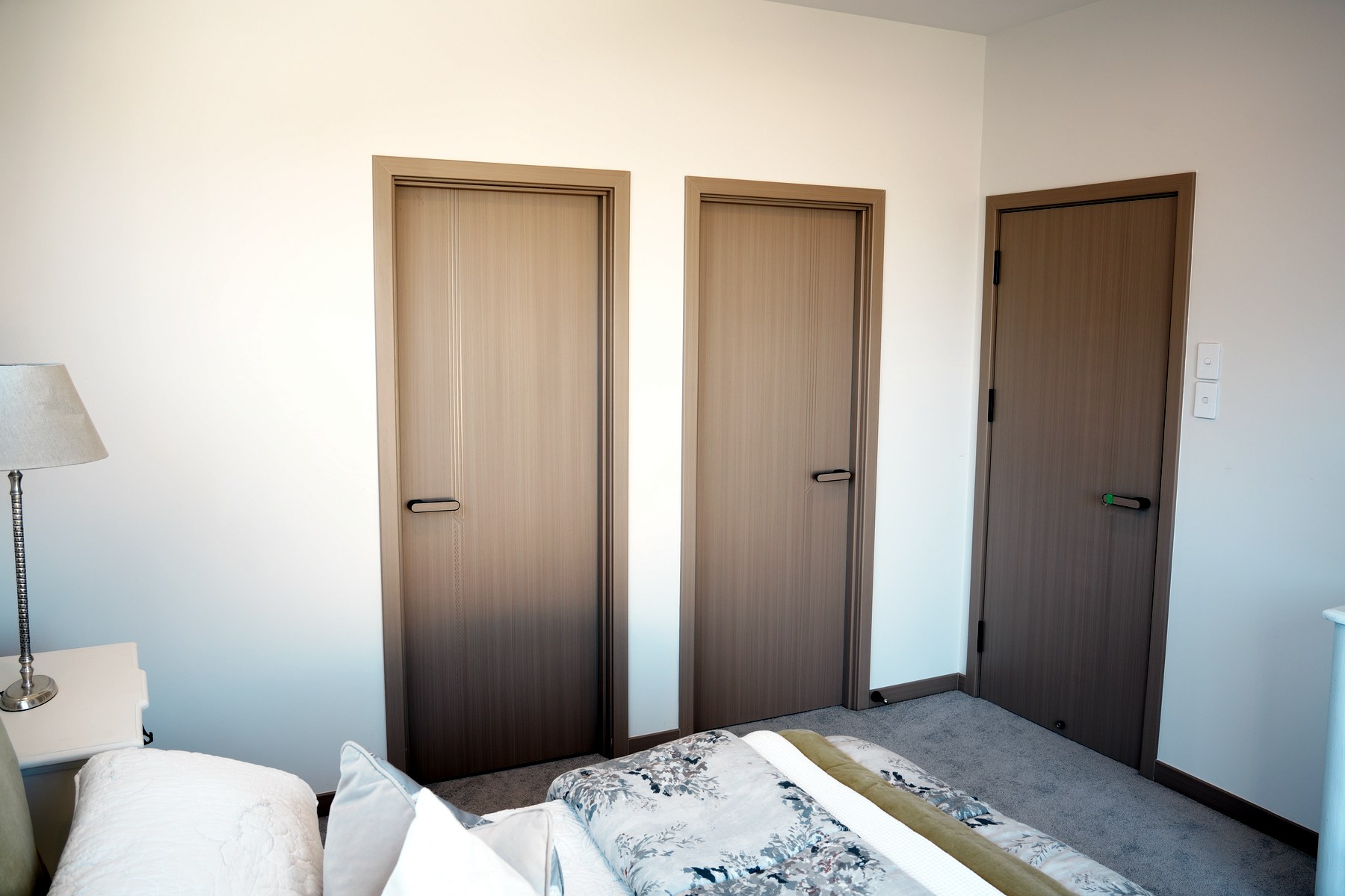 Completed ORI Door System installation in a bedroom